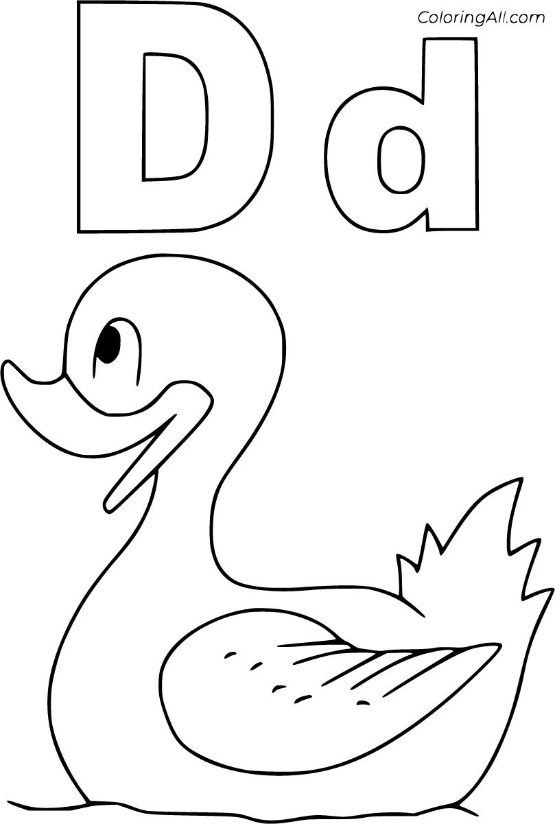 45 Alphabet Coloring Pages For Kids