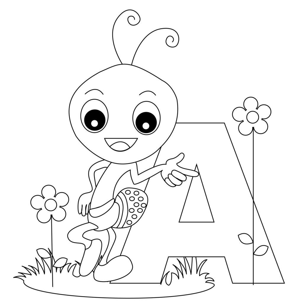 45 Alphabet Coloring Pages For Kids