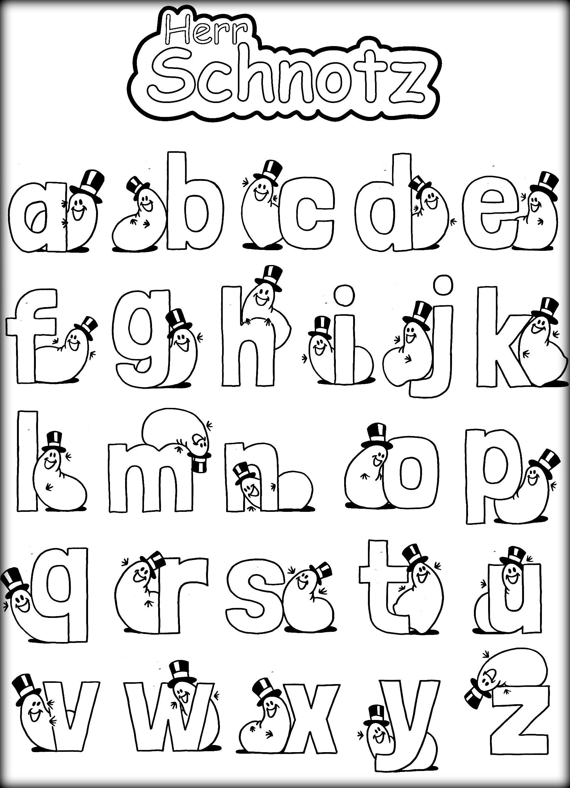 45 Alphabet Coloring Pages For Kids