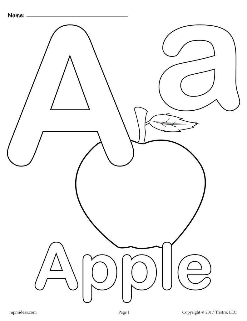 45 Alphabet Coloring Pages For Kids