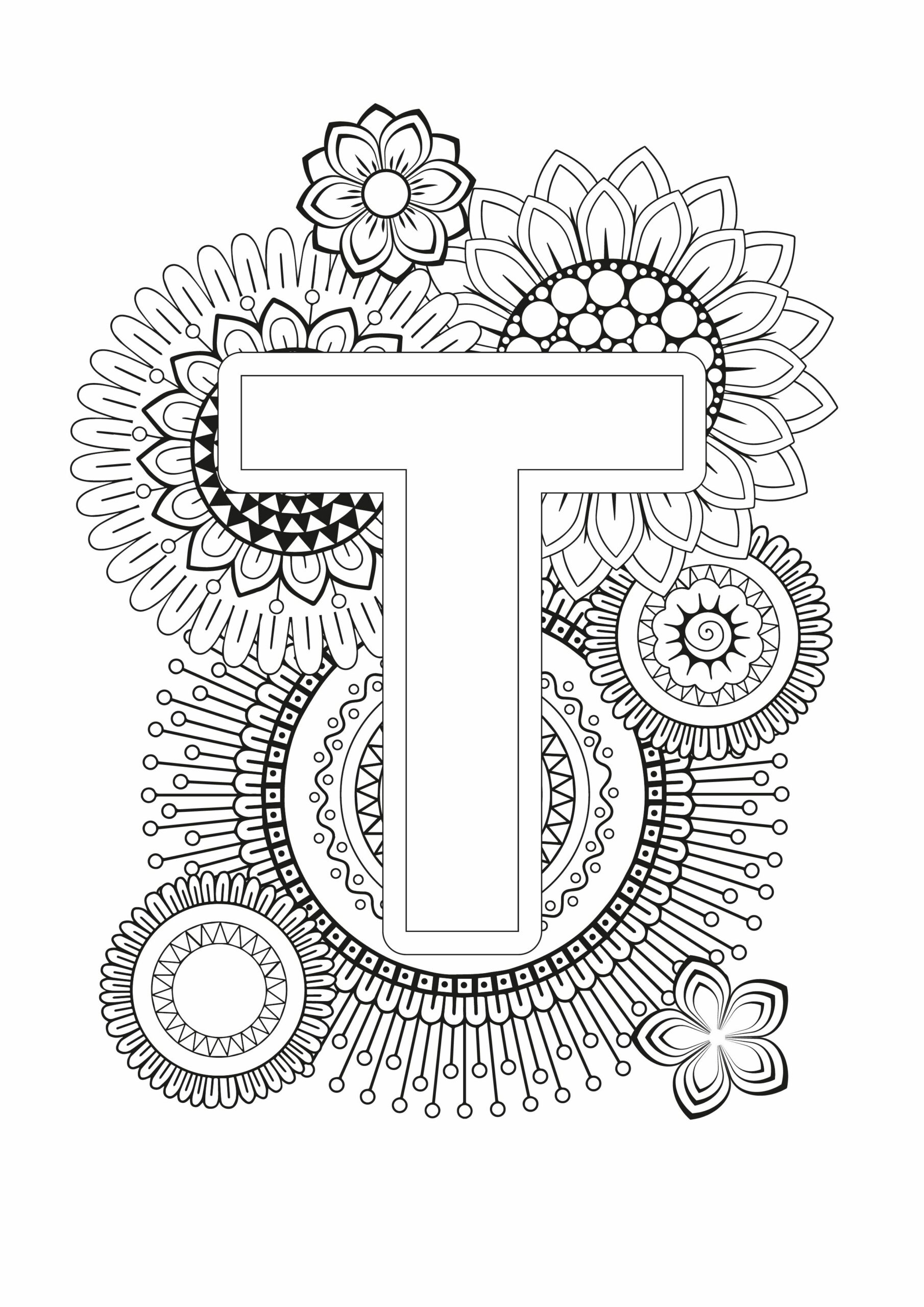 45 Alphabet Coloring Pages For Kids