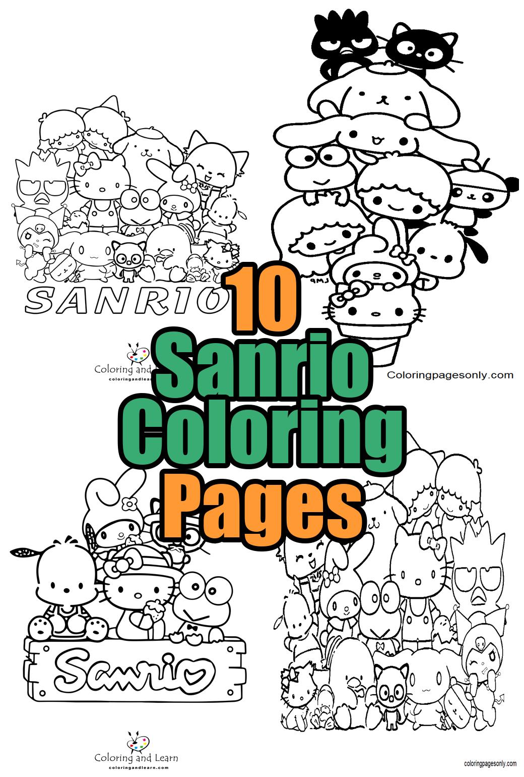 Sanrio Coloring Pages All Characters Free-e6f568bd90d6e84ff04712282d15cebc