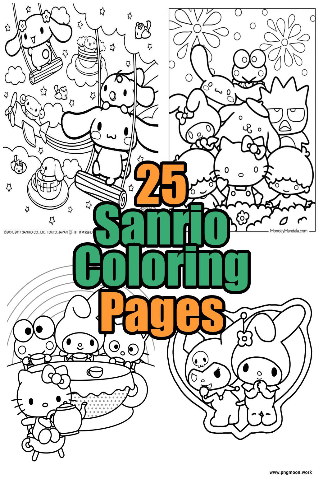 Sanrio Coloring Pages All Characters Printable-4b0eb72d82179958d76c0e24ded7ea75