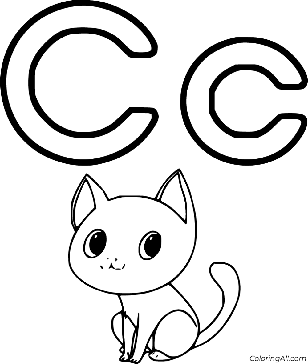 Alphabet Coloring Pages C