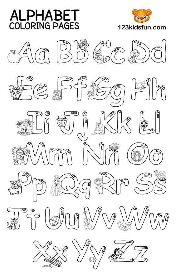 Alphabet Coloring Pages Free Download