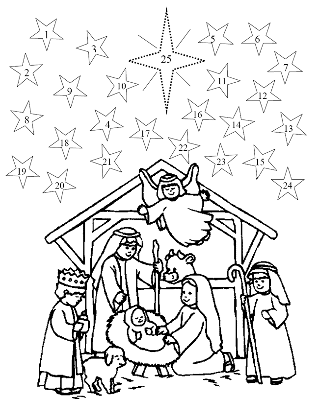 Christmas Coloring Advent Calendar