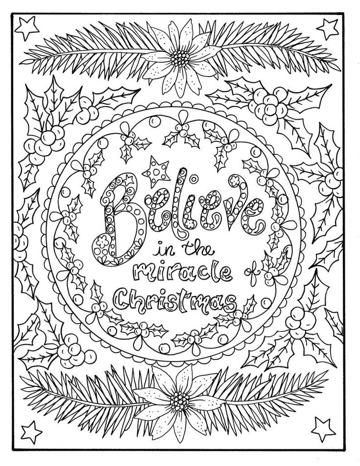 Christmas Coloring Book Cover