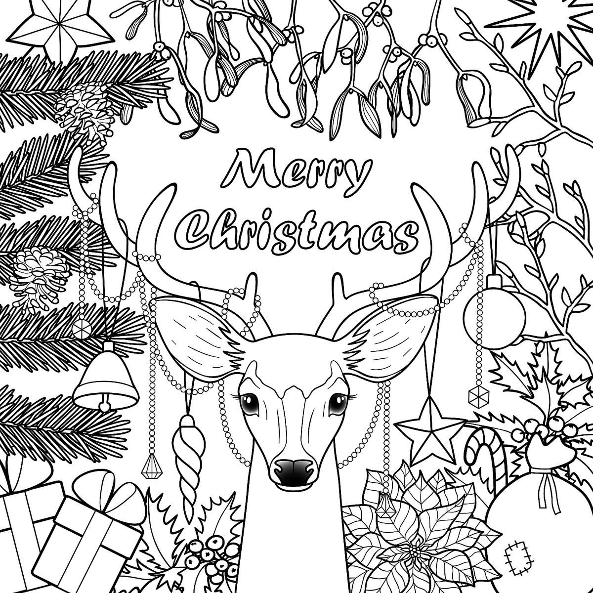 Christmas Coloring Detailed