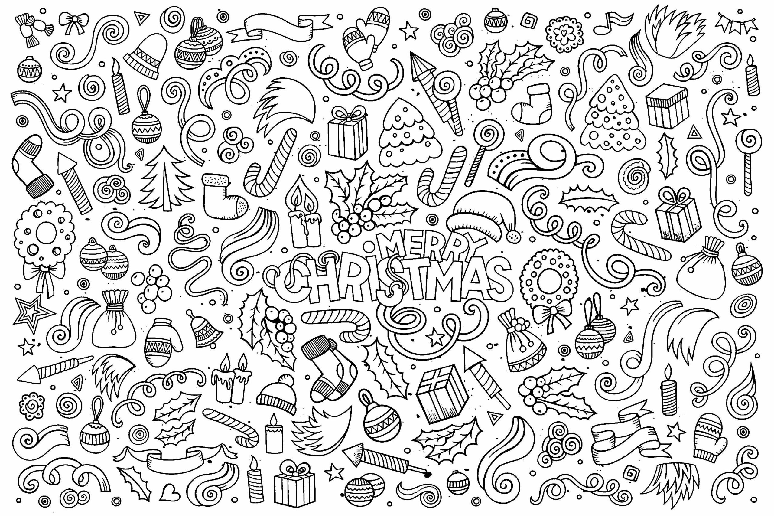 Christmas Coloring Doodles