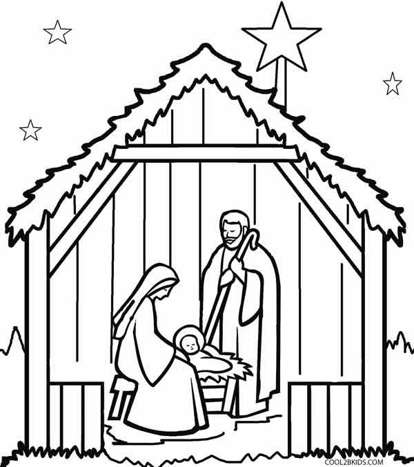 Christmas Coloring Nativity