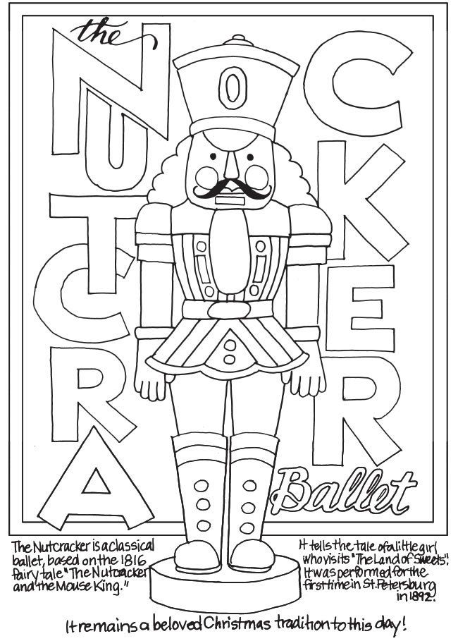 Christmas Coloring Nutcracker