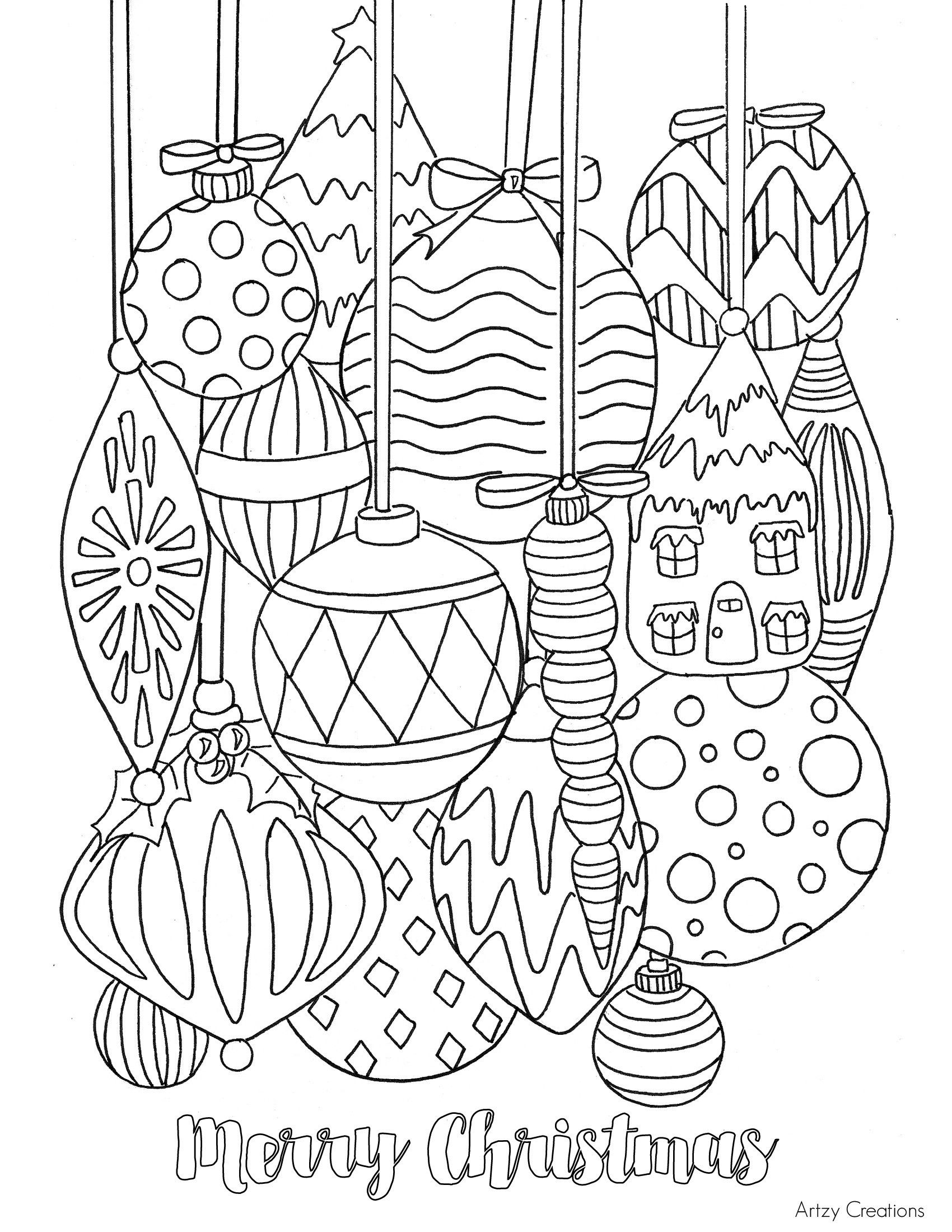 Christmas Coloring Pages 4K