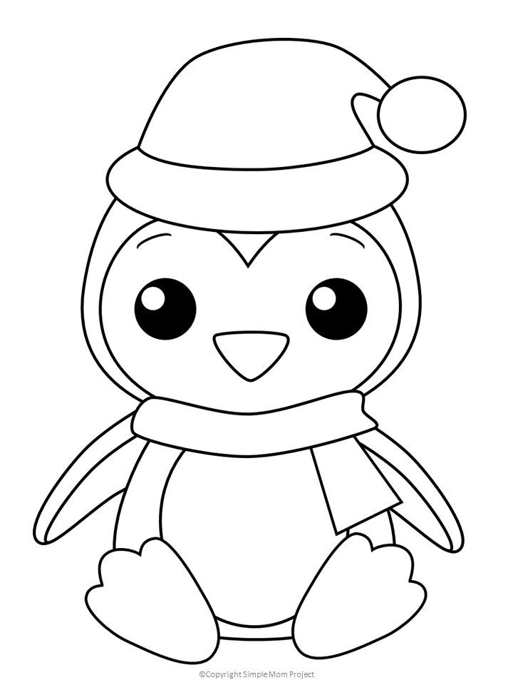 Christmas Coloring Pages Easy