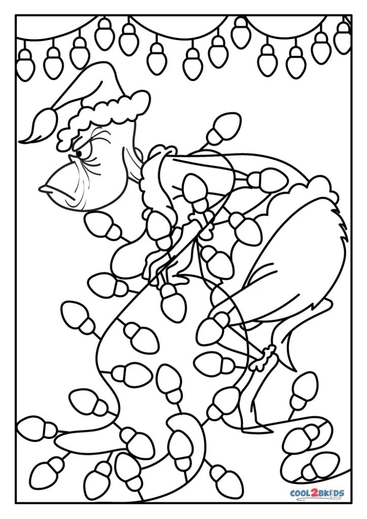 Christmas Coloring Pages Grinch