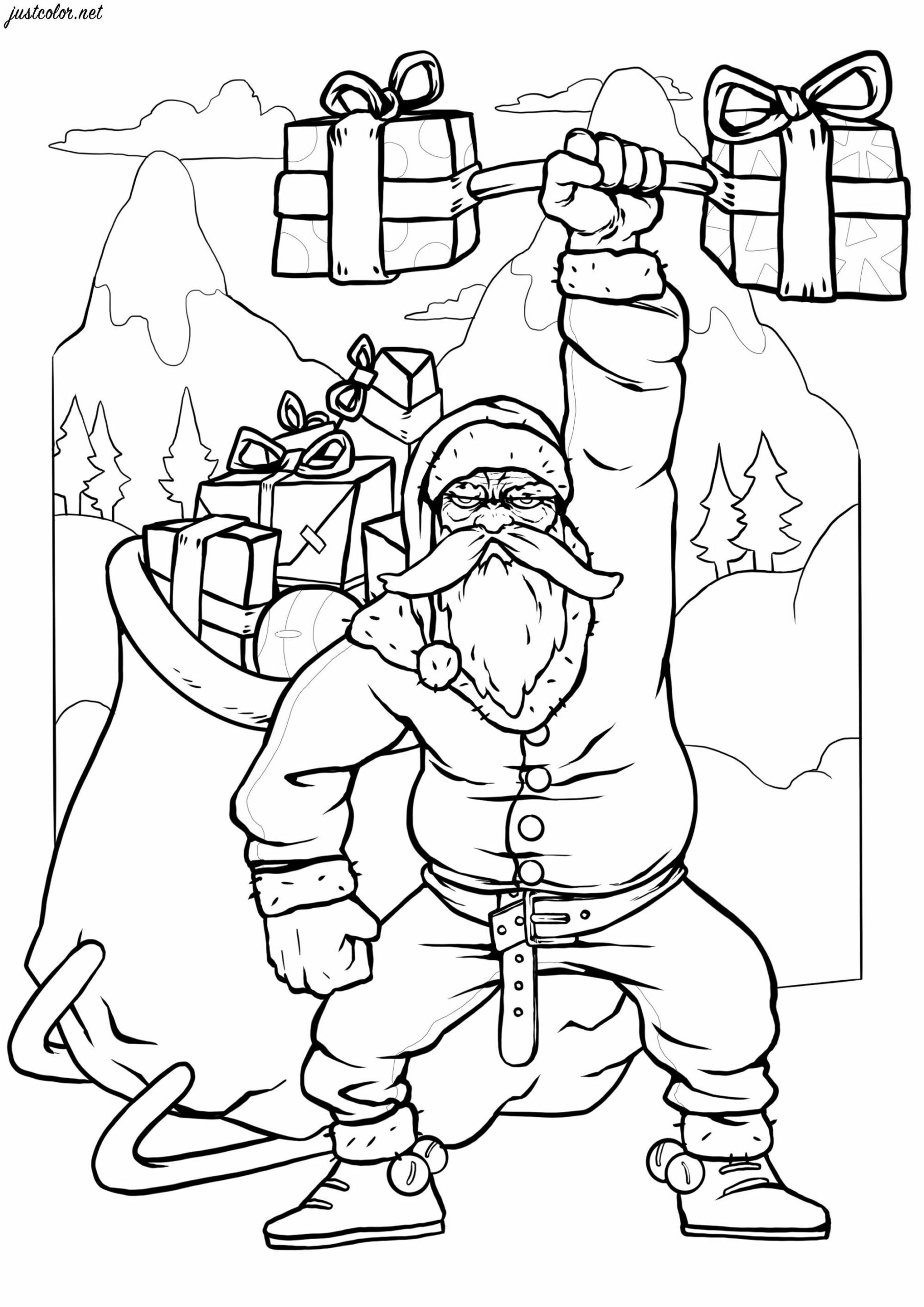 Christmas Coloring Santa