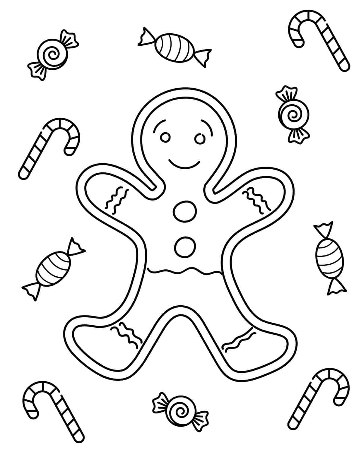 Christmas Coloring Sheets For Toddlers