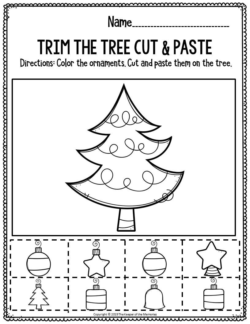 Christmas Coloring Worksheets Preschool