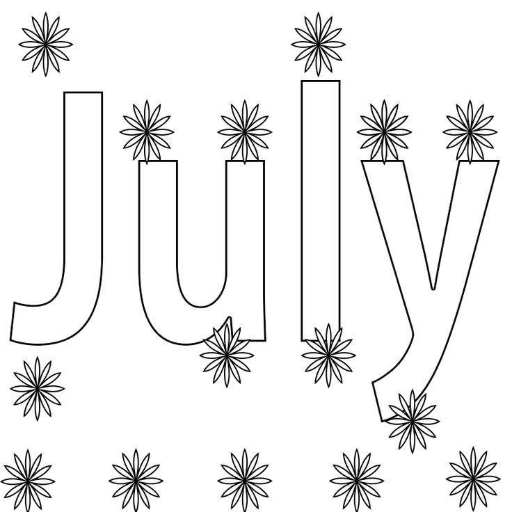 Christmas In July Coloring Page