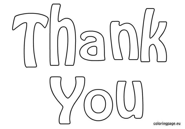 Christmas Thank You Coloring Page