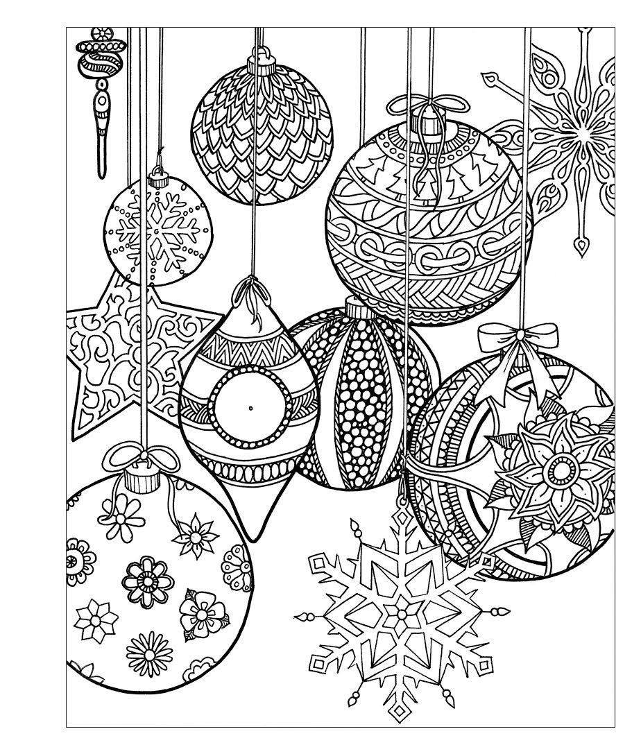 Christmas Zentangle Coloring