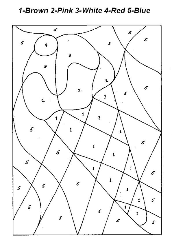 Coloring Pages Color By Number Stitch