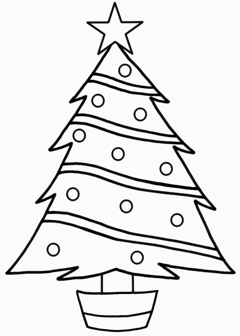 Coloring Pages For Kids Christmas Tree