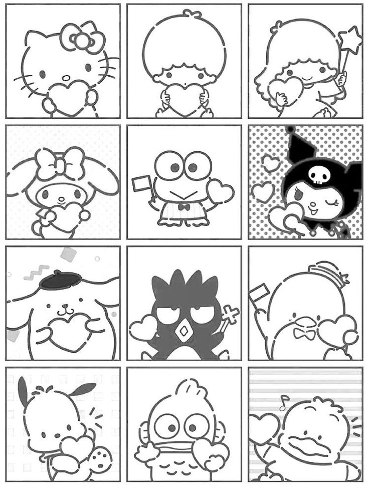 Coloring Pages Stitch Hello Kitty