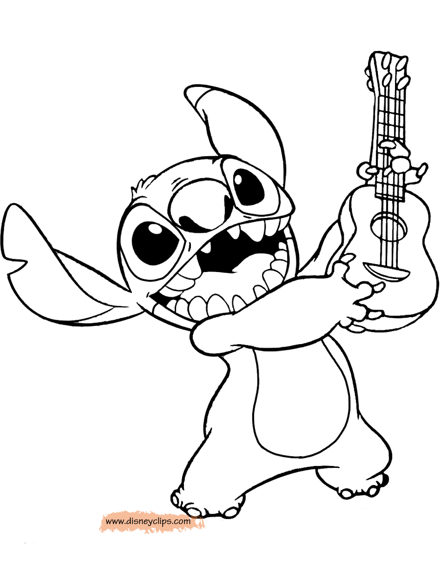 Cute Coloring Pages Of Stitch