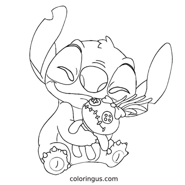 Disney Mystery Coloring Book Pages Stitch