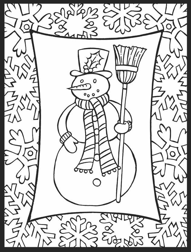 Dover Publications Coloring Pages Winter