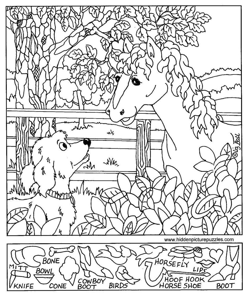 Find The Hidden Objects Winter Coloring Books