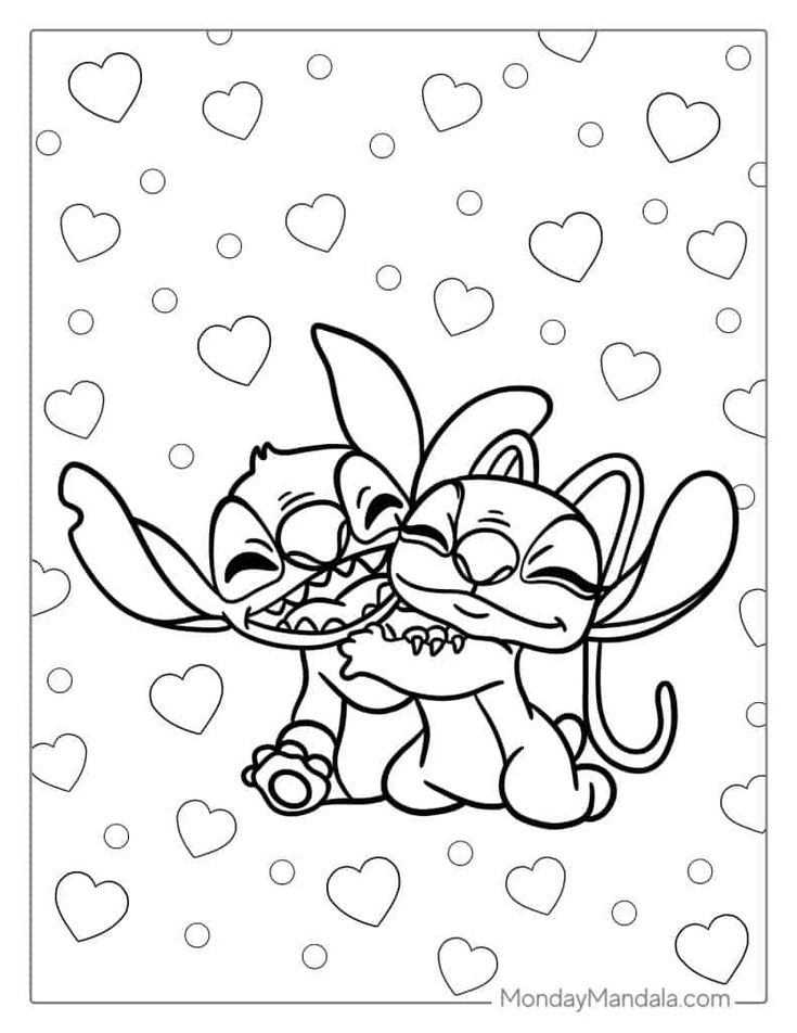 Free Printable Coloring Pages For Kids Stitch