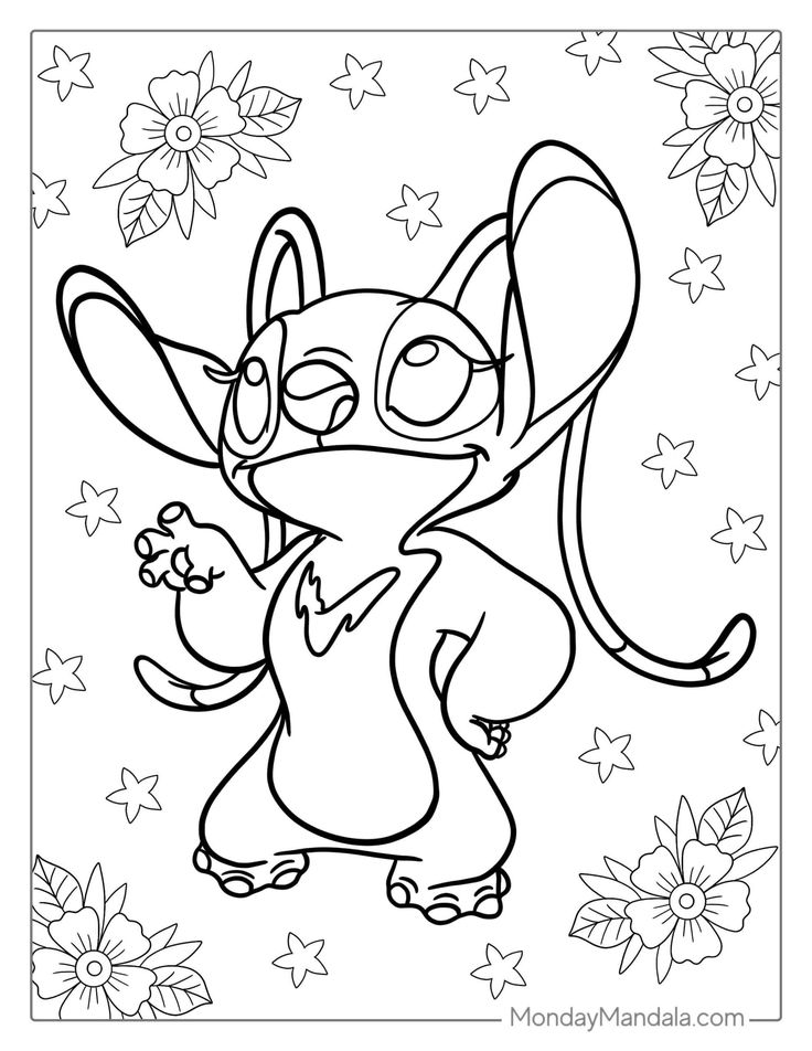 Girl Stitch Coloring Pages