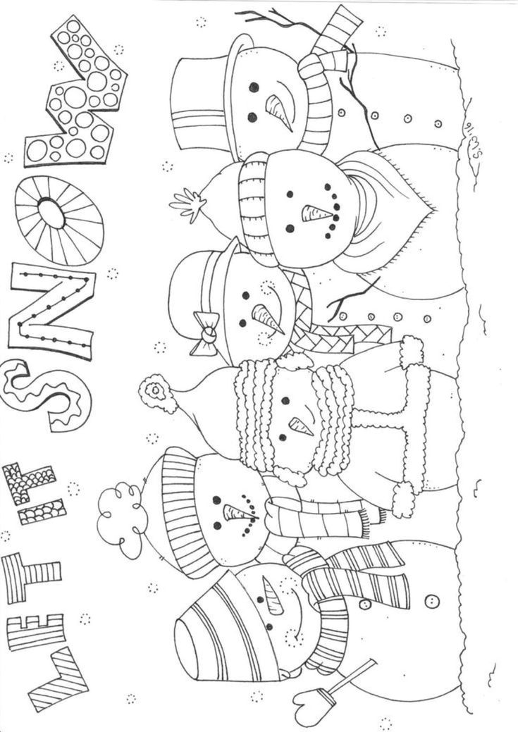 Happy Winter Holidays For Coloring