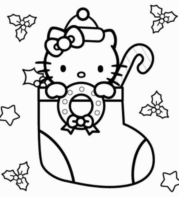 Hello Kitty Winter Coloring