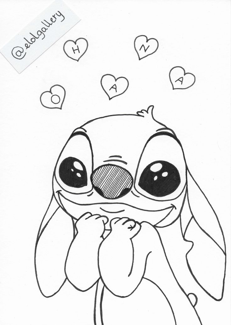 Kawaii Stitch Coloring Pages