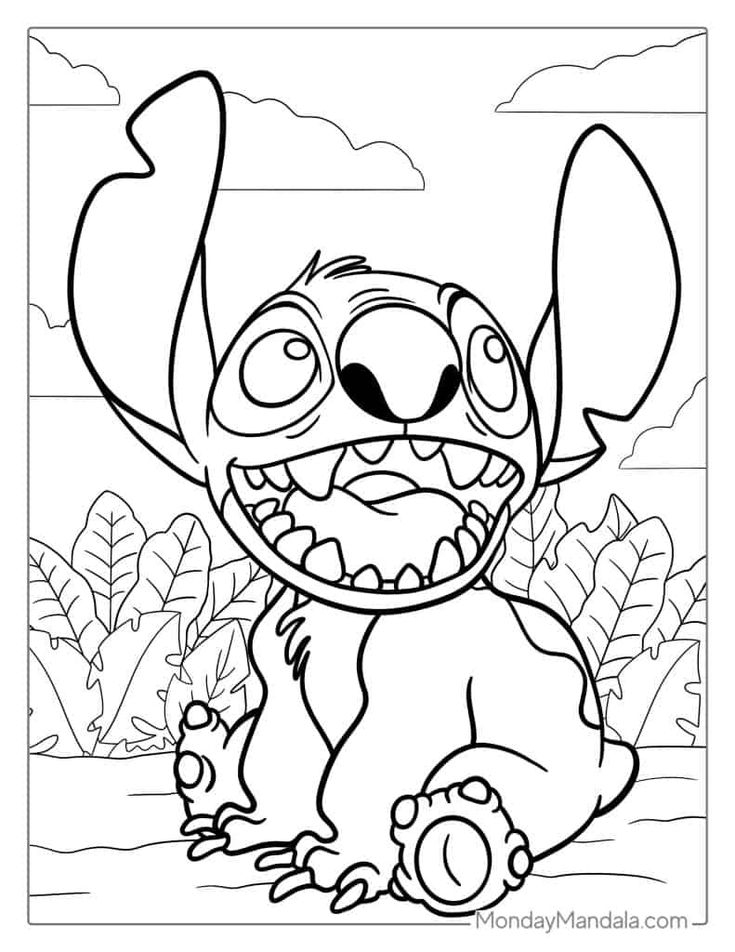 Lilo And Stitch Coloring Pages Mandala