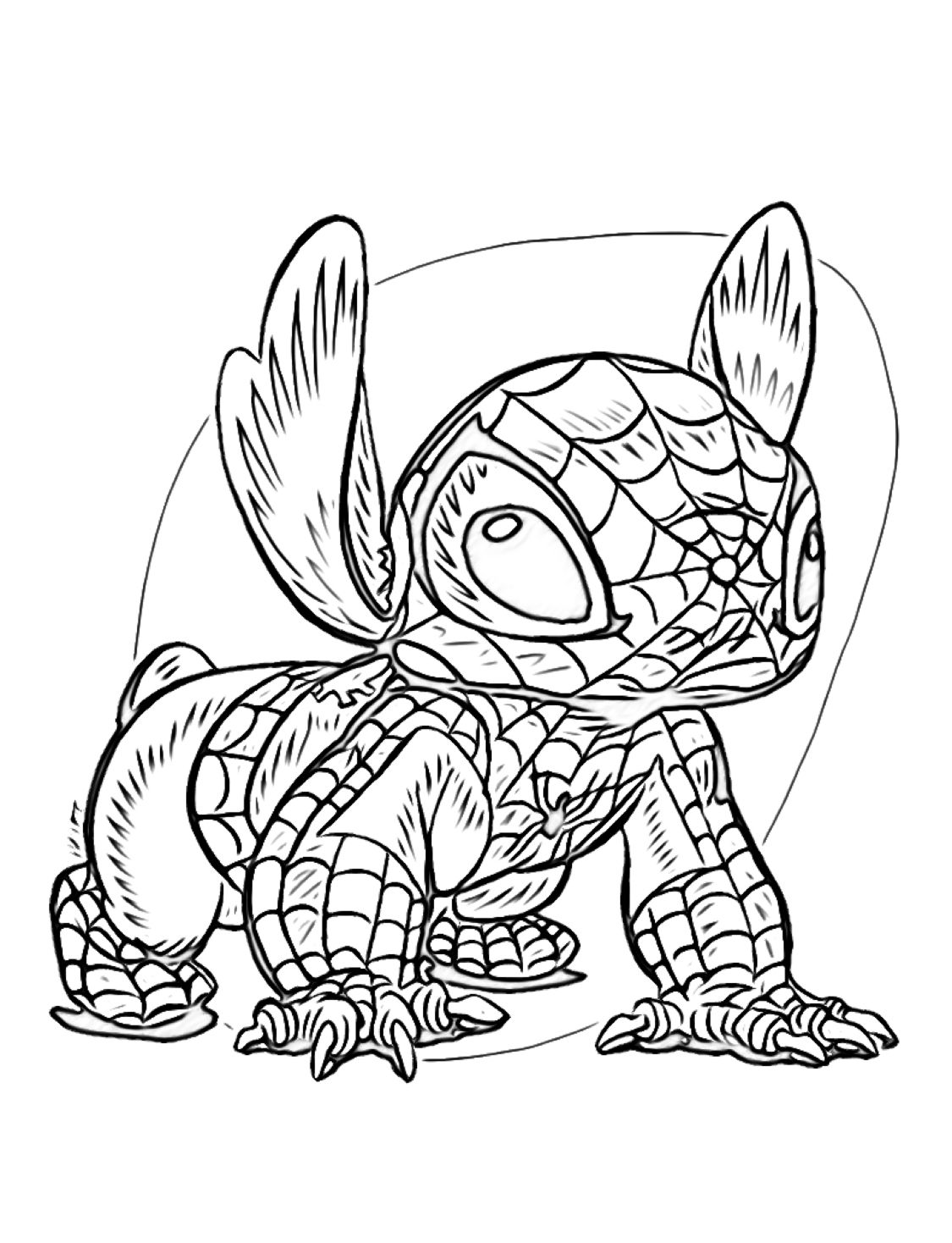 Mini Stitch Coloring Page