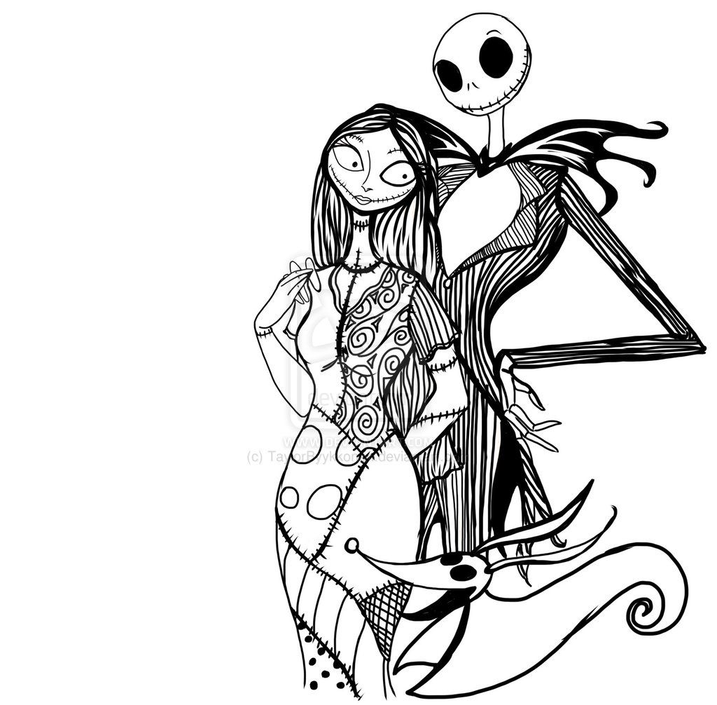 Nightmare Before Christmas Coloring Page