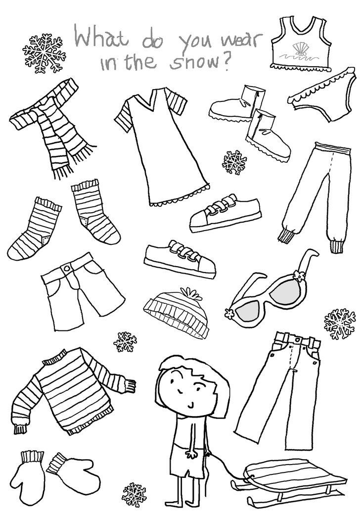 Outfits For Winter Coloring