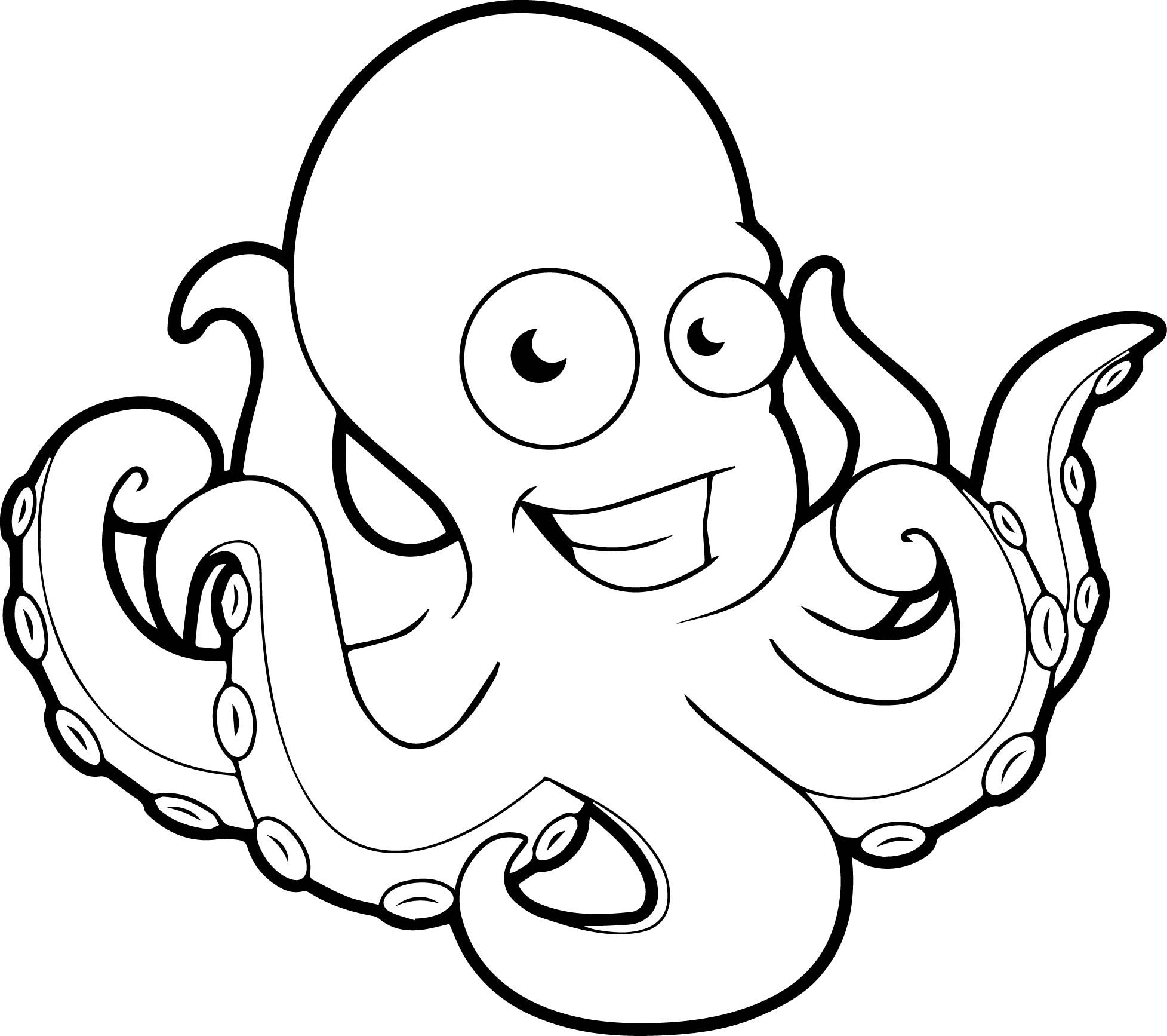 Printable Octopus Coloring Page