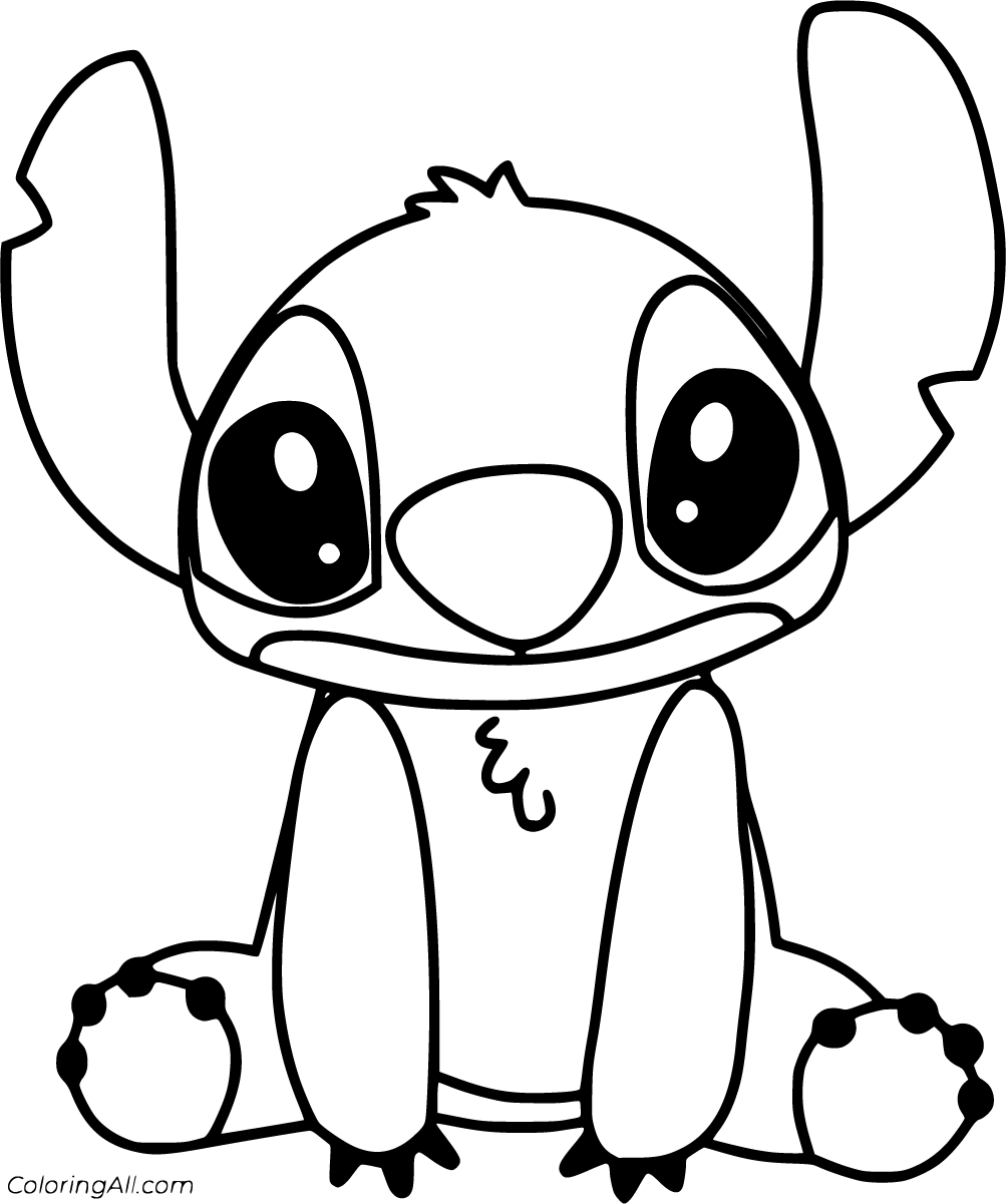 Stitch Coloring Pages By Number