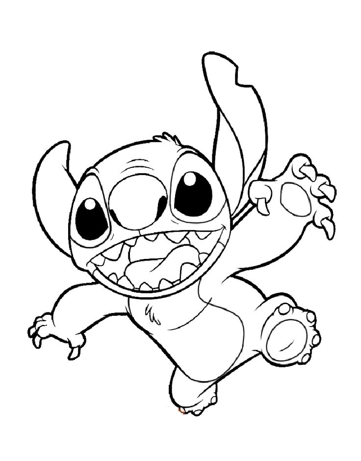 Stitch Coloring Pages Free Printable Stitch