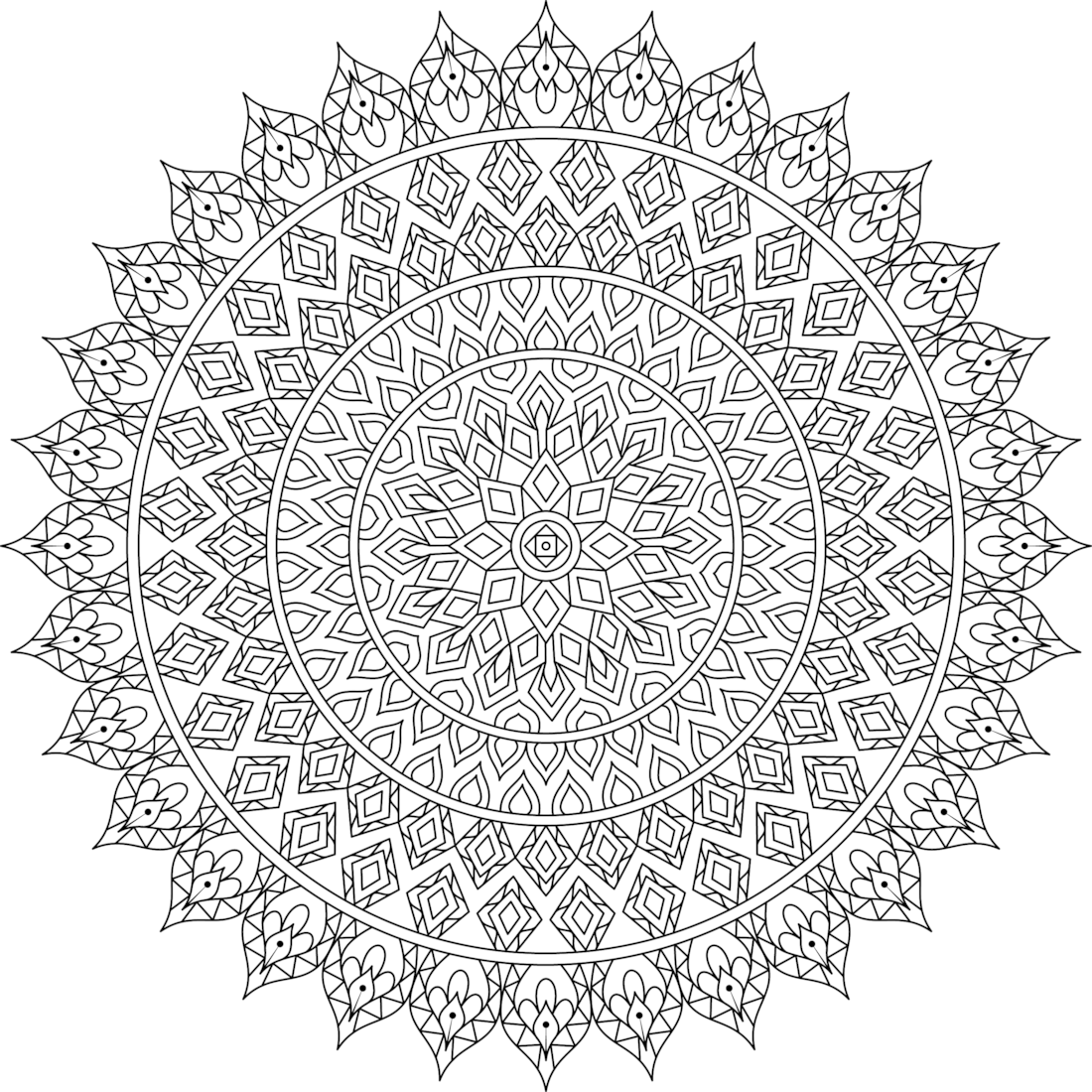 Stitch Coloring Pages Monday Mandala