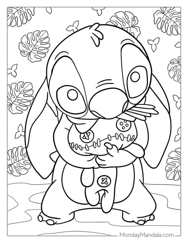 Stitch Coloring Pages Printable