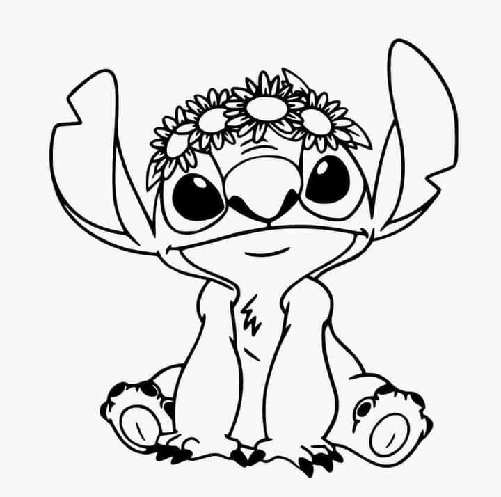 Stitch Coloring Pages With Color