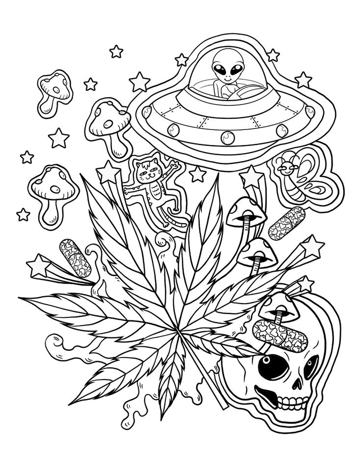 Trippy Stitch Coloring Pages