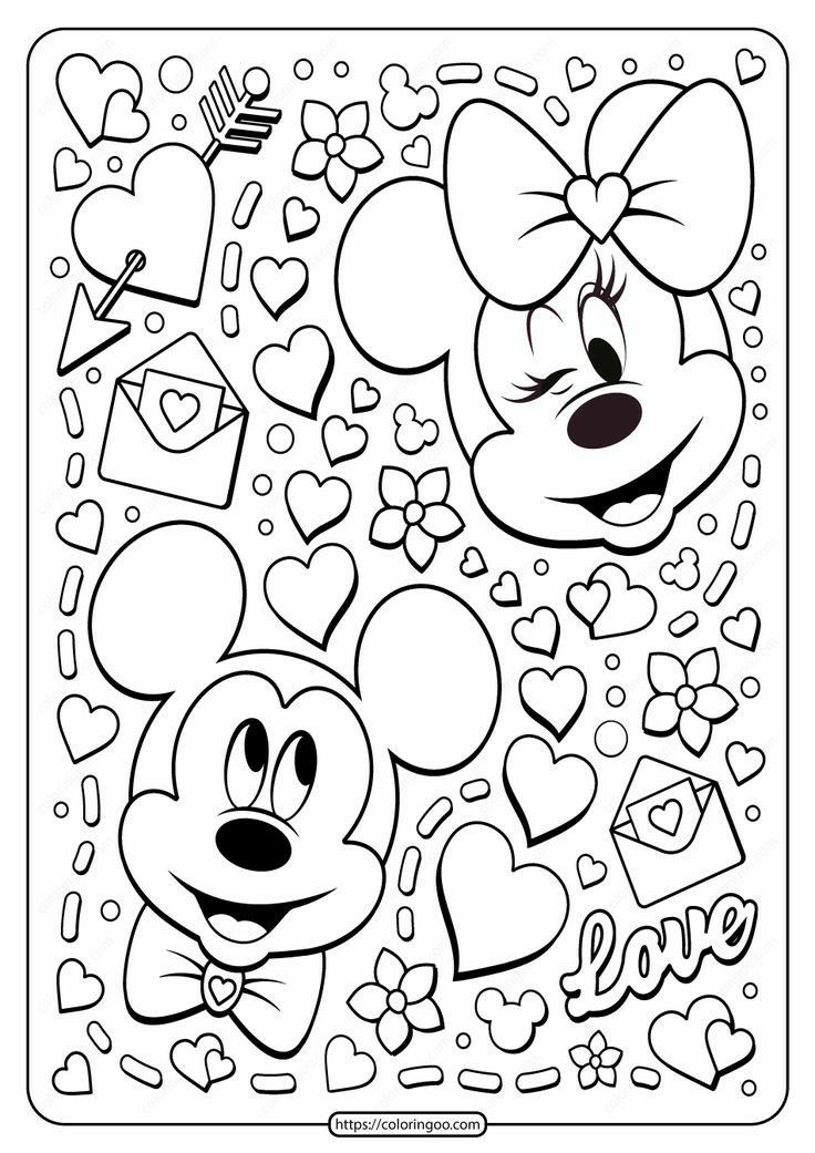 Valentines Coloring Pages Stitch