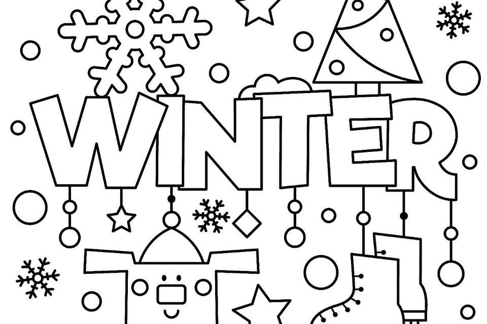 Winter Coloring Craft