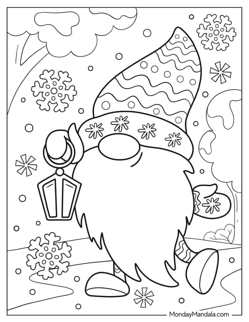 Winter Coloring For Adults